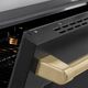 ZLINE Autograph Edition Paramount 36" Stainless Steel Pro Style Induction Range with Black Matte Door & Champagne Bronze Accents-4
