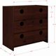 Donco Kids Circles Cappuccino 3 Drawer Chest-1