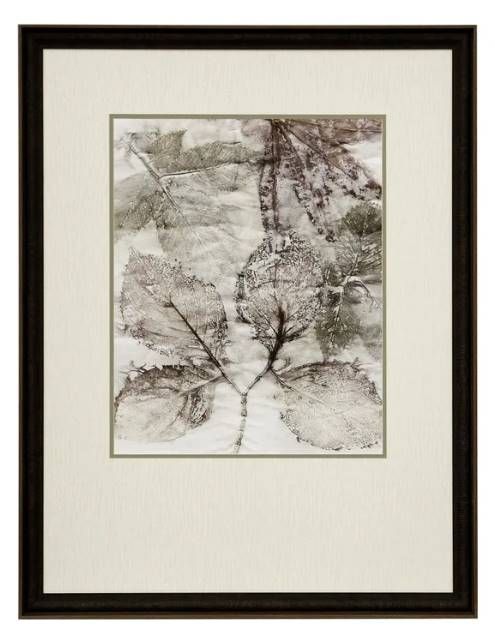 StyleCraft Birch Leaves II Gray/White Wall Art-0