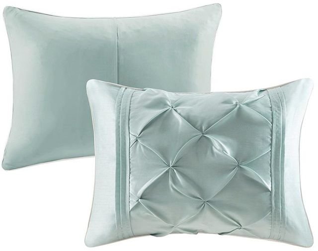 Olliix by Madison Park Laurel 7 Piece Seafoam Full Tufted Comforter Set-1