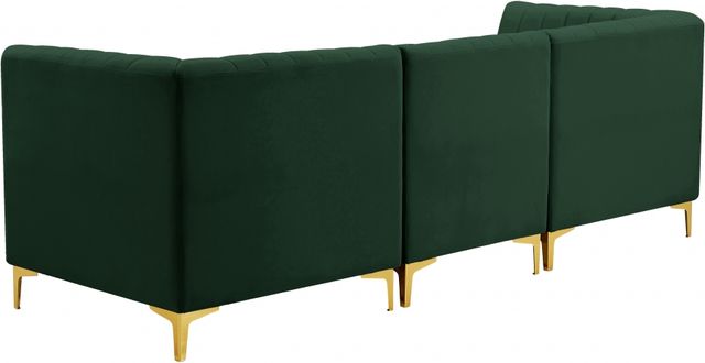 Meridian Furniture Alina Green Velvet Modular Sectional-2