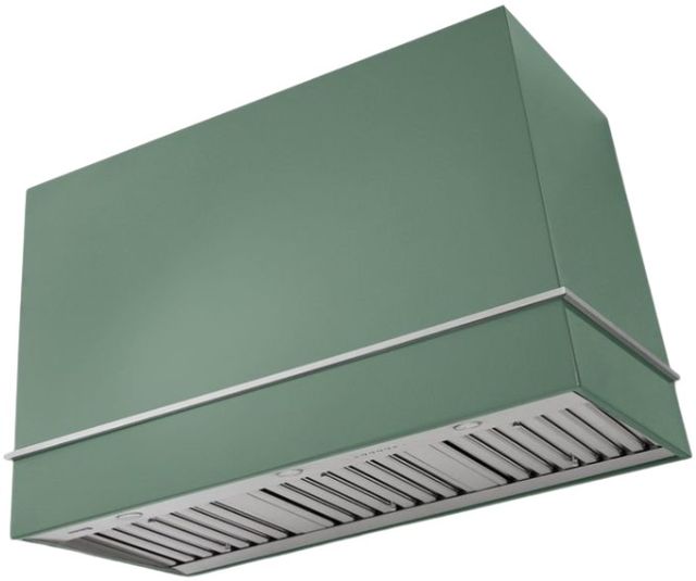 AGA Loge 48" Mineral Green Wall Mounted Range Hood  with Brushed Nickel Trim-0