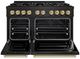 ZLINE Autograph Edition 48" 6.7 cu. ft. Dual Fuel Range with 8 Burner DuoPro™ Cooktop and Dual Ovens in Black Stainless Steel and Champagne Bronze Accents -1