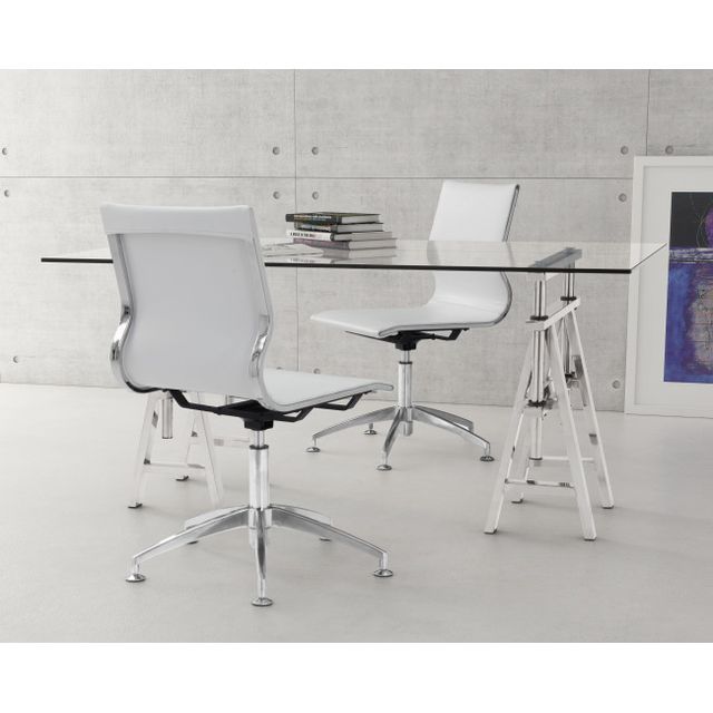 Zuo® Modern Glider White Conference Chair-2