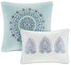 Olliix by Madison Park Blue California King Isla 8 Piece Cotton Printed Reversible Comforter Set-3
