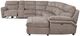 Behold™ Home Waverly 6-Piece Driftwood Power Reclining Sectional with PopUp Sleeper and Storage Chaise-4