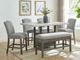 Steve Silver Co. Grayson 6-Piece Ash Gray/Driftwood/White Counter Set-1
