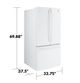GE® Series 33" 24.7 Cu. Ft. White French Door Refrigerator with Internal Water Dispenser-2