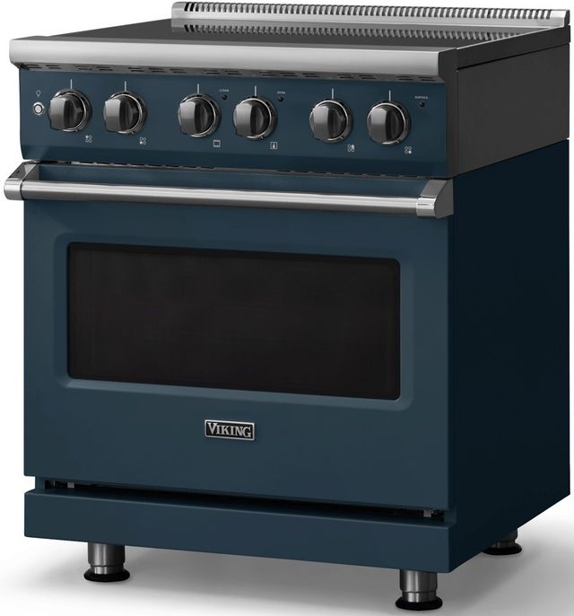 Viking® 5 Series 30" Squall Pro Style Electric Range with Polished Chrome Trim-3