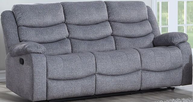 New Classic® Home Furnishings Granada Arcadia Beamer Gray Dual Recliner Sofa-4