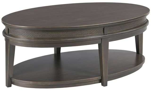Creek Side Customs Serra Soft Black Oval Cocktail Table-0