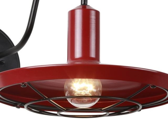 YHD Black/Cherry Red 1-Light Exterior Lighting-4