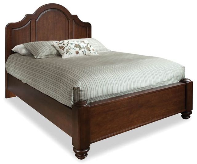 Durham Furniture Hudson Falls Antique Rye Queen High Arch Panel Bed