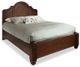Durham Furniture Hudson Falls Antique Rye Queen High Arch Panel Bed-0