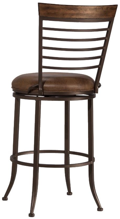 HH2 Home Terrell Brown Swivel Bar Stool-1