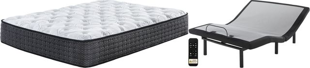 Sierra Sleep® by Ashley® Limited Edition 2-Piece Hybrid Plush and Better Adjustable Base California King Mattress Set-0