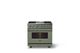 Viking® 5 Series 36" Eucalyptus Pro Style Dual Fuel (NG) Range with Brushed Brass Trim-3