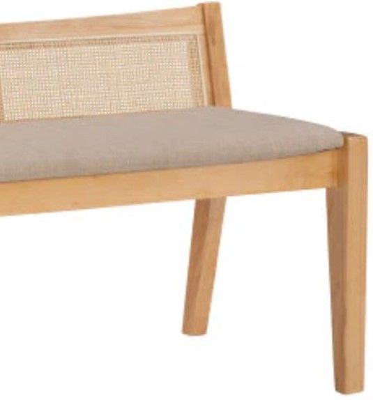 Powell® Beaux Beige/Natural Bench-2