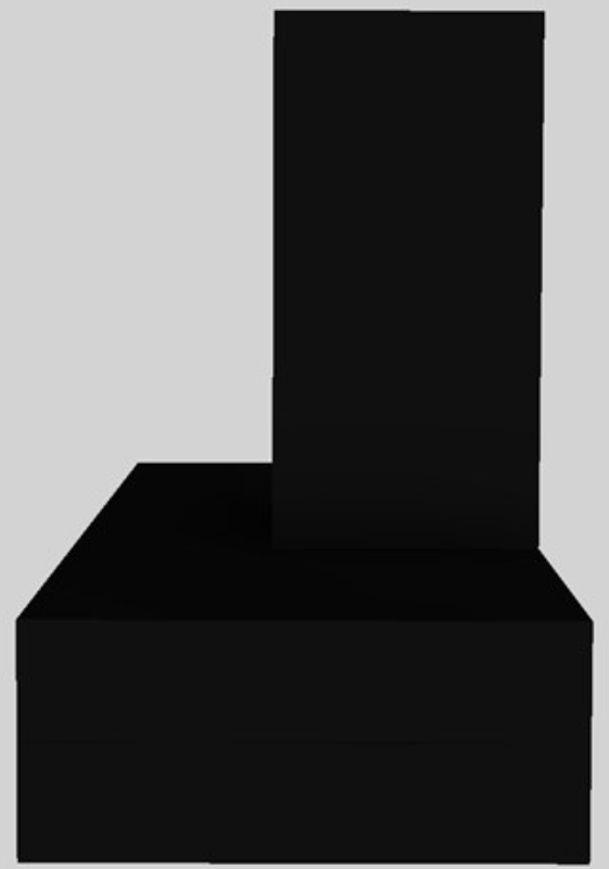 Vent-A-Hood® 36" Black Contemporary Wall Mounted Range Hood-1