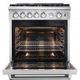 FORNO® Alta Qualita 30" Stainless Steel Freestanding Natural Gas Range-3