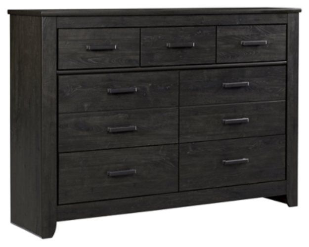 Signature Design by Ashley® Brinxton 4-Piece Charcoal Full Panel Bed Set-2