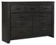 Signature Design by Ashley® Brinxton 4-Piece Charcoal Full Panel Bed Set-2