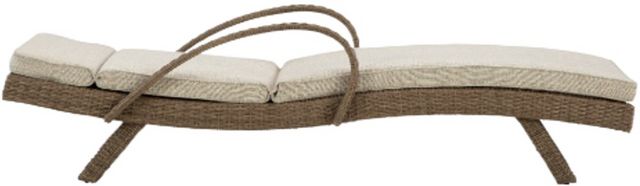 Chaise longue d'extérieur avec coussin Beachcroft de Signature Design by Ashley® - Beige-5