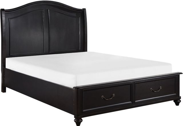 Homelegance® Herman 4-Piece Dark Brown Queen Panel Bed Set-2