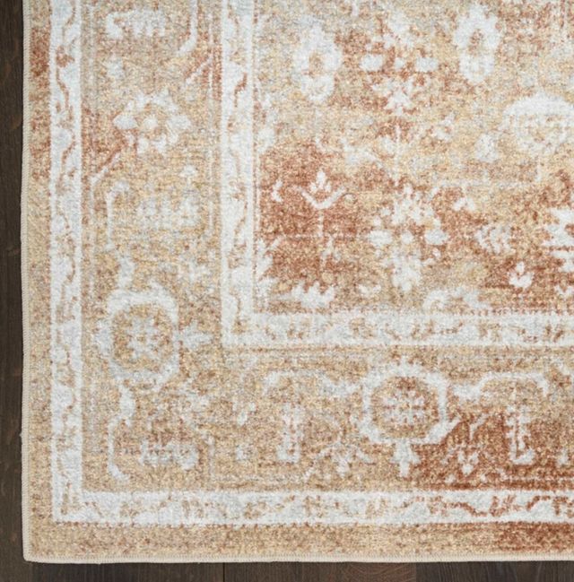 Nourison Home™ Astra Machine Washable Rust Multicolor 5'x7' Area Rug-4