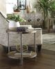 Hammary® Astor Burnished Mid Brown Accent Table with Gray Frame-1