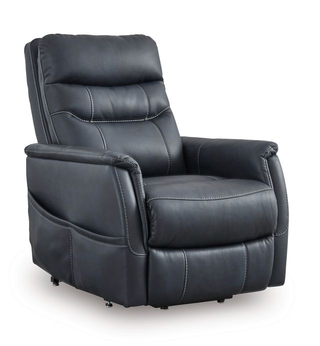 Signature Design by Ashley® Strawbill Sapphire Power Lift Recliner-0