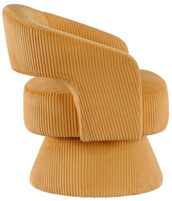 Homelegance® Upton Yellow Swivel Chair-2