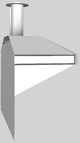 Vent-A-Hood® A Series 48" White Retro Style Wall Mounted Range Hood-1