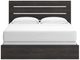 Signature Design by Ashley® Hollivern Dark Gray King Panel Bed-1