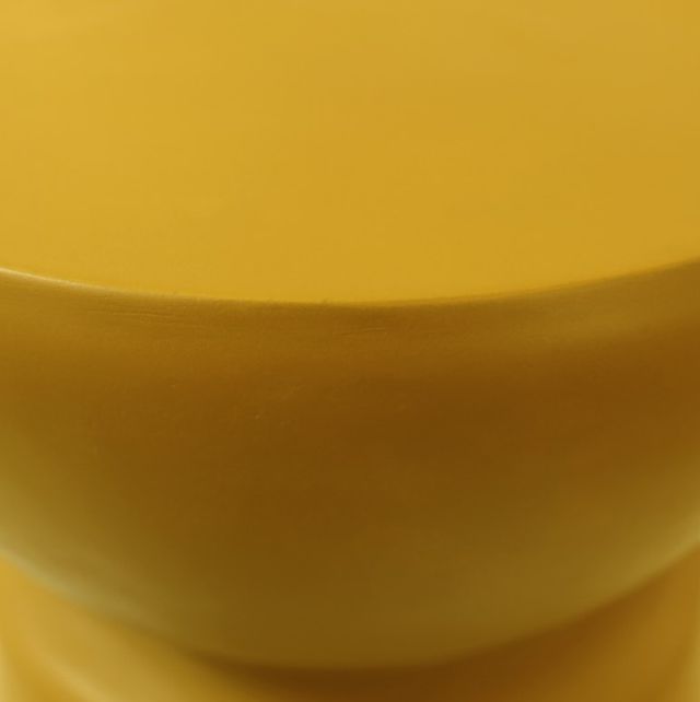 Dovetail Furniture Ashlynn Yellow Concrete Outdoor Side Table-2