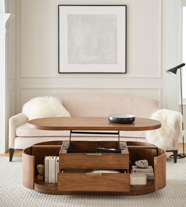 aspenhome® Caden Spiced Caramel Lift Top Cocktail Table-1