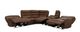 CHEERS Porto Walnut Leather 6 Piece Power Reclining Sectional-4
