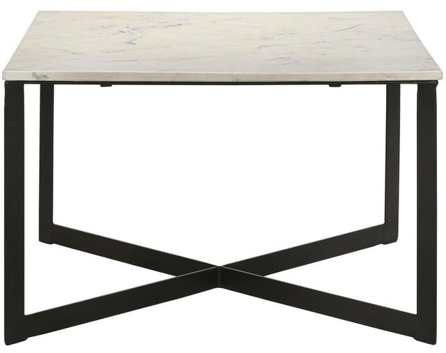 Coaster® Tobin 2-Piece White Occasional Table with Black Base Set-4