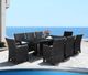 CabanaCoast® Customizable Monterrey Aluminum/Wicker Outdoor Dining Chair-4