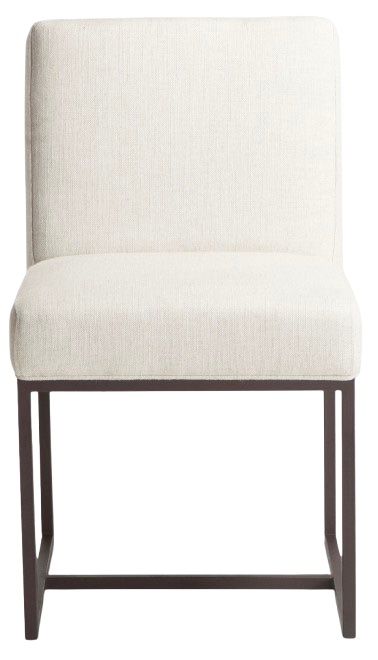 Home Trends & Design Renegade Antique Zinc/Off White Side Dining Chair-1