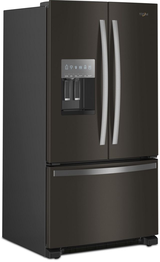 Whirlpool® 36 in. 24.7 Cu. Ft. Fingerprint Resistant Black Stainless Steel French Door Refrigerator-2