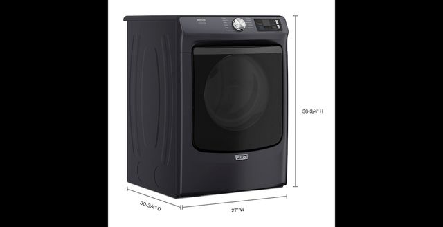 Maytag® Pet Pro System 7.4 Cu. Ft. Midnight Steel Front Load Gas Dryer-2