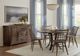 Artisan & Post by Vaughan-Bassett Dovetail Aged Gray 48" Round Dining Table with Black Base-1
