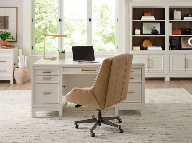 aspenhome® Alexander White 66'' Executive Desk-2