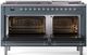 Ilve® Nostalgie II Series 60" Blue Grey Pro Style Dual Fuel Range-1