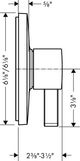 Hansgrohe Ecostat E Brushed Nickel Pressure Balance Trim-1
