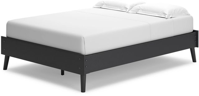Signature Design by Ashley® Charlang Black Full Platform Bed-3