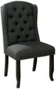 Furniture of America® Sania 2-Piece Antique Black/Gray Side Chair Set-0