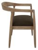 International Furniture Direct Natural Teca Stained White Arm Chair-2