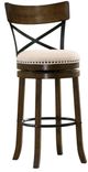 Furniture of America® Clarence 2-Piece Oak 29" Swivel Bar Stool Set-0